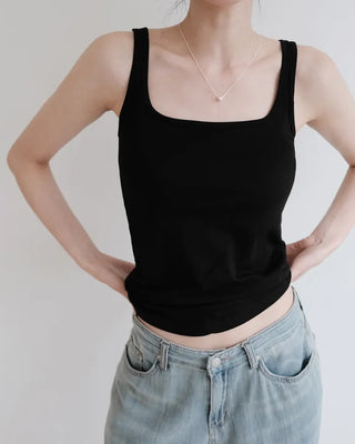 [5 colors] Wide Sleeveless