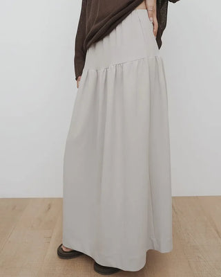 [3 colors] Detail Shirred Skirt