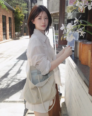 [4 colors] Zanzan Stripe Cotton Shirt