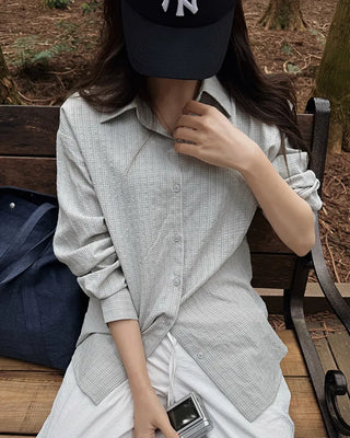 Mute Tone Mini Check Shirt