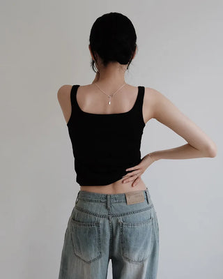 [5 colors] Wide Sleeveless