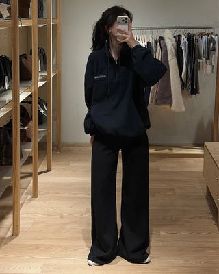 [4 colors][Selectable length] Straight training pants