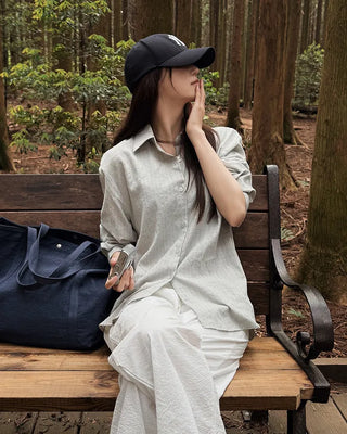 Mute Tone Mini Check Shirt