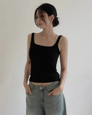 [5 colors] Wide Sleeveless