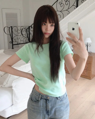 [8 colors] Basic T-shirt