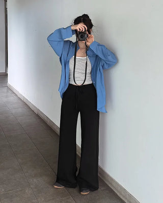 [4 colors][Selectable length] Straight training pants