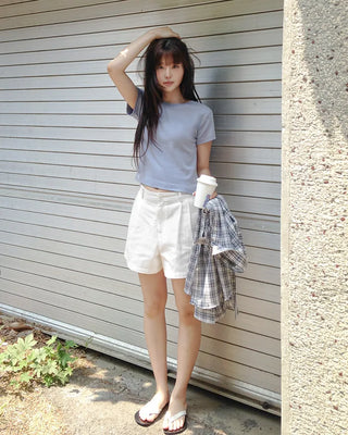 [3 colors] Cool Summer Check Shirt