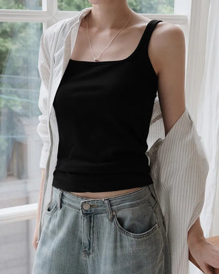 [5 colors] Wide Sleeveless