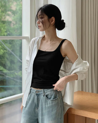 [5 colors] Wide Sleeveless