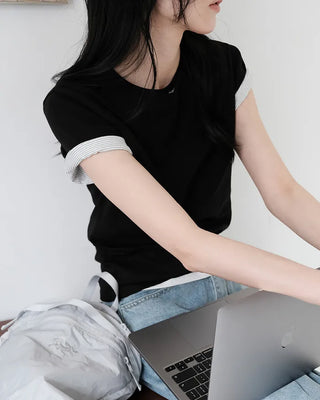 [8 colors] Premium Silket Short-Sleeve T-Shirt
