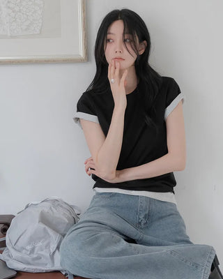 [8 colors] Premium Silket Short-Sleeve T-Shirt