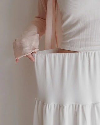 [3 colors] Detail Shirred Skirt