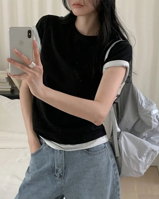 [8 colors] Premium Silket Short-Sleeve T-Shirt