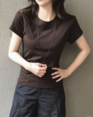 [8 colors] Premium Silket Short-Sleeve T-Shirt