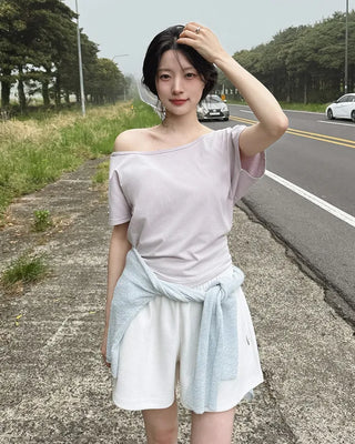 [3 colors] Elastic waist shorts