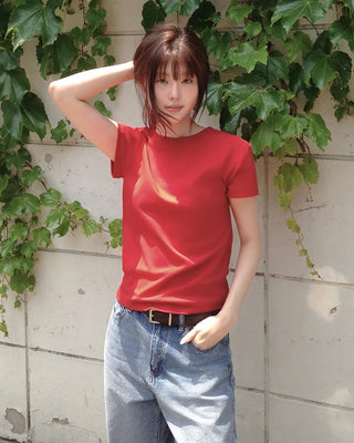 [8 colors] Premium Silket Short-Sleeve T-Shirt