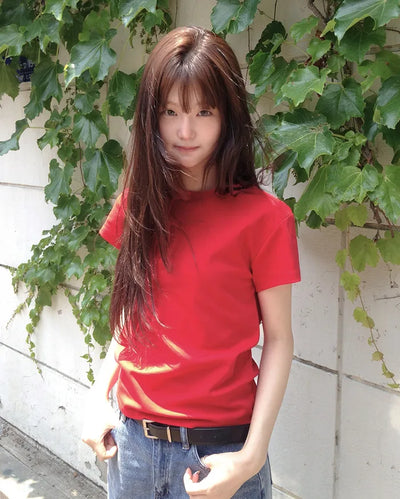 [8 colors] Premium Silket Short-Sleeve T-Shirt