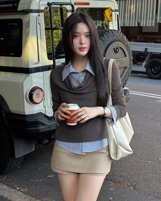 [3 colors] Twist-Shaped Big Bag