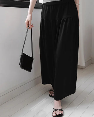 [3 colors] Detail Shirred Skirt