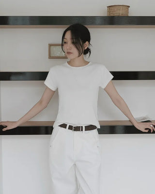 [8 colors] Basic T-shirt