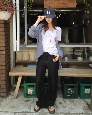 [3 colors] Brushed Summer Tencel Check Shirt