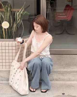 [Length selectable] Vintage Wash Denim Pants