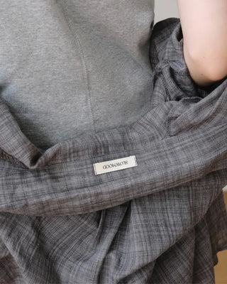 [3 colors] Brushed Summer Tencel Check Shirt