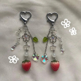 Strawberry Keychain and Phone Chain