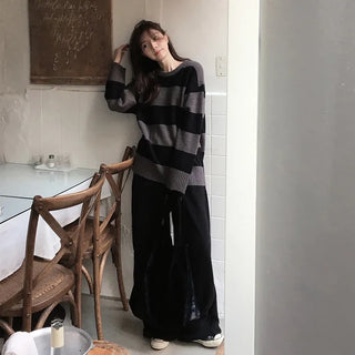 Winter striped knit