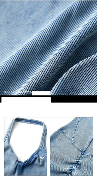 [NAWS] denim suspender dress