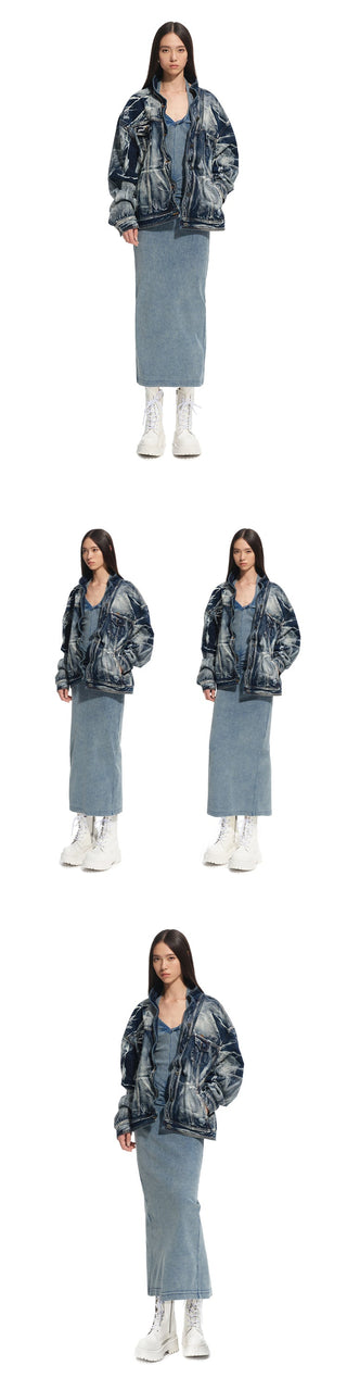 [NAWS] denim suspender dress