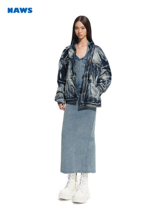 [NAWS] denim suspender dress