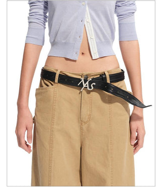 [NAWS] cowhide denim belt