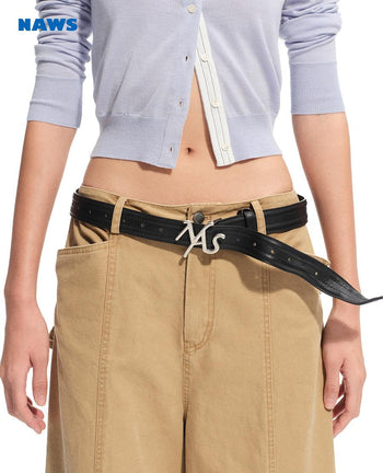 [NAWS] cowhide denim belt