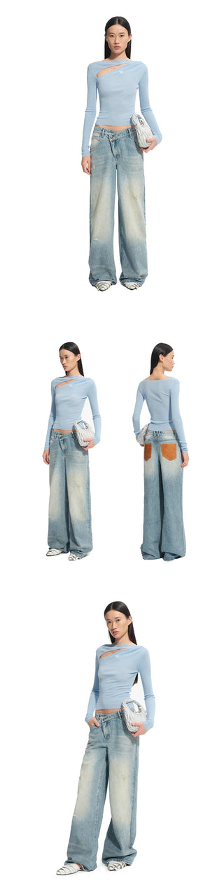 [NAWS] washed loose trousers