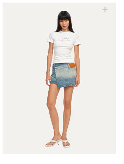 [NAWS] rhinestone galaxy skirt