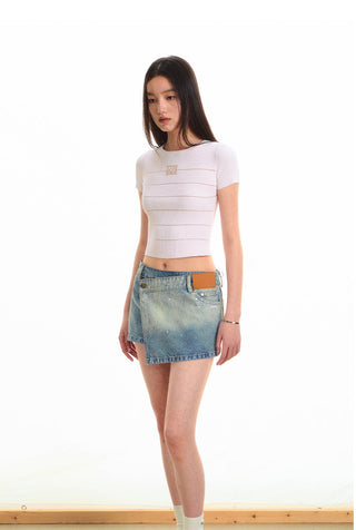 [NAWS] rhinestone galaxy skirt