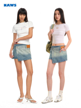 [NAWS] rhinestone galaxy skirt