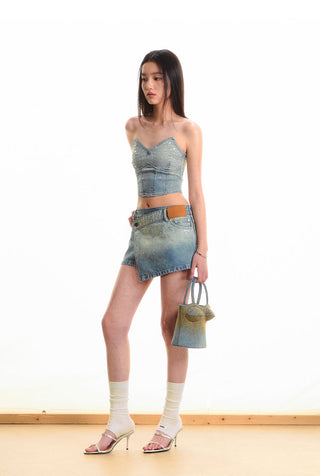 [NAWS] rhinestone galaxy skirt