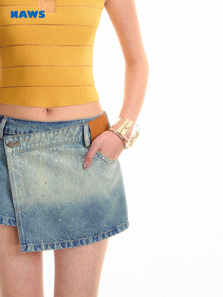 [NAWS] rhinestone galaxy skirt