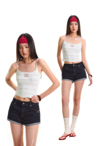 [NAWS] beaded striped camisole