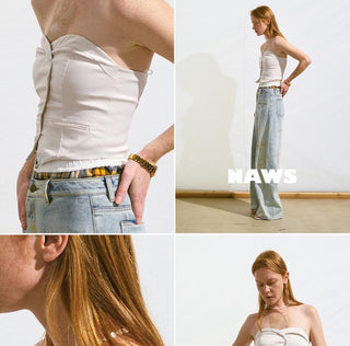 [NAWS] satin bra vest