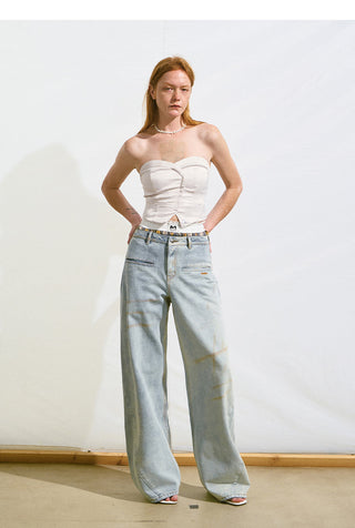 [NAWS] satin bra vest