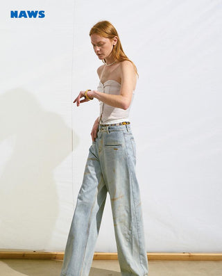 [NAWS] satin bra vest