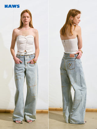 [NAWS] satin bra vest