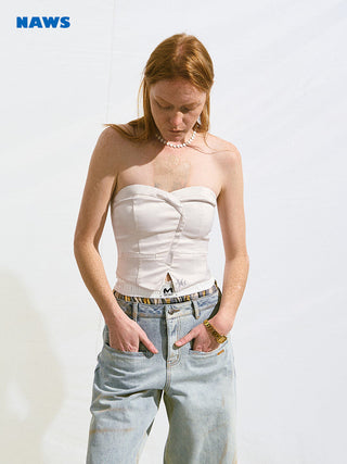 [NAWS] satin bra vest