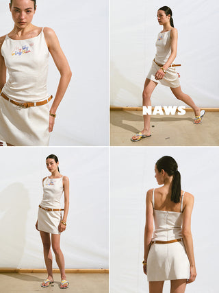 [NAWS] beaded suspender dress