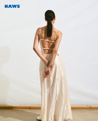 [NAWS] backless strap dress