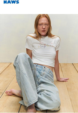 [NAWS] slim short tee