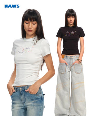 [NAWS] slim short tee